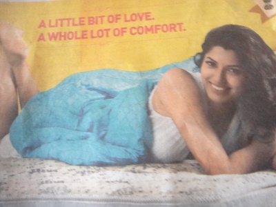 sex queen sunaina, mattress ad